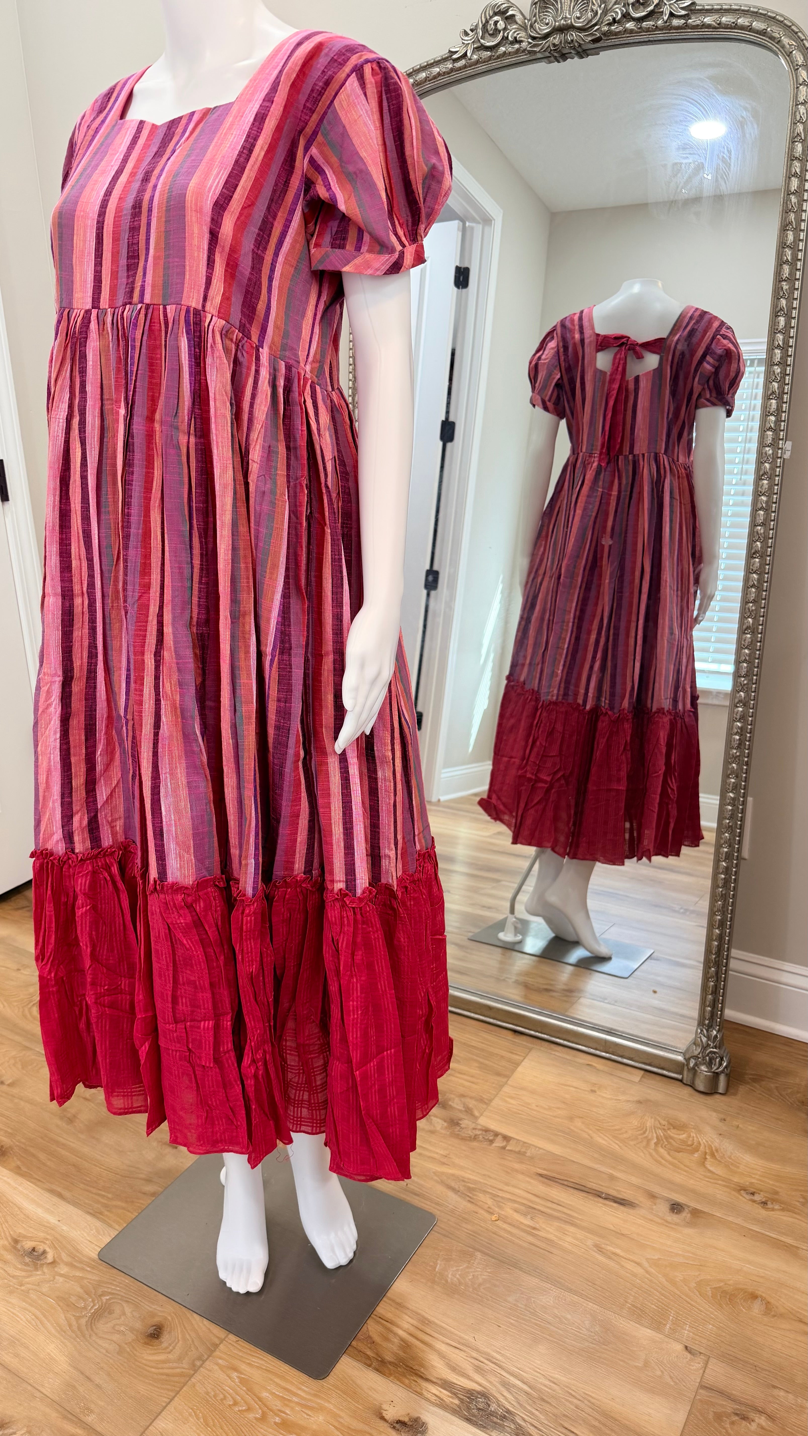 Stripes handloom dress