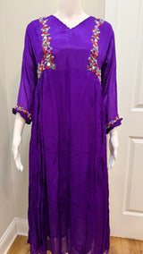 Purple chinnon dress