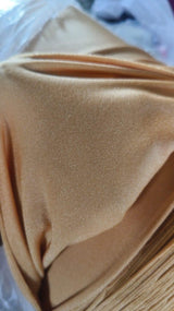 Chanderi silk set with organza dupatta and gold leggings