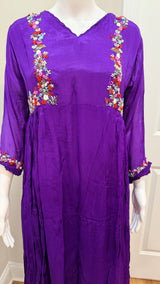 Purple chinnon dress