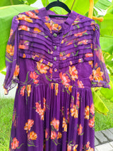 Floral chiffon frocks style -1