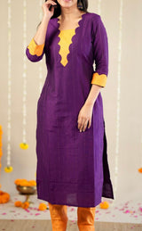 Violet chanderi silk co ord set