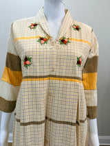 Checked handloom dress