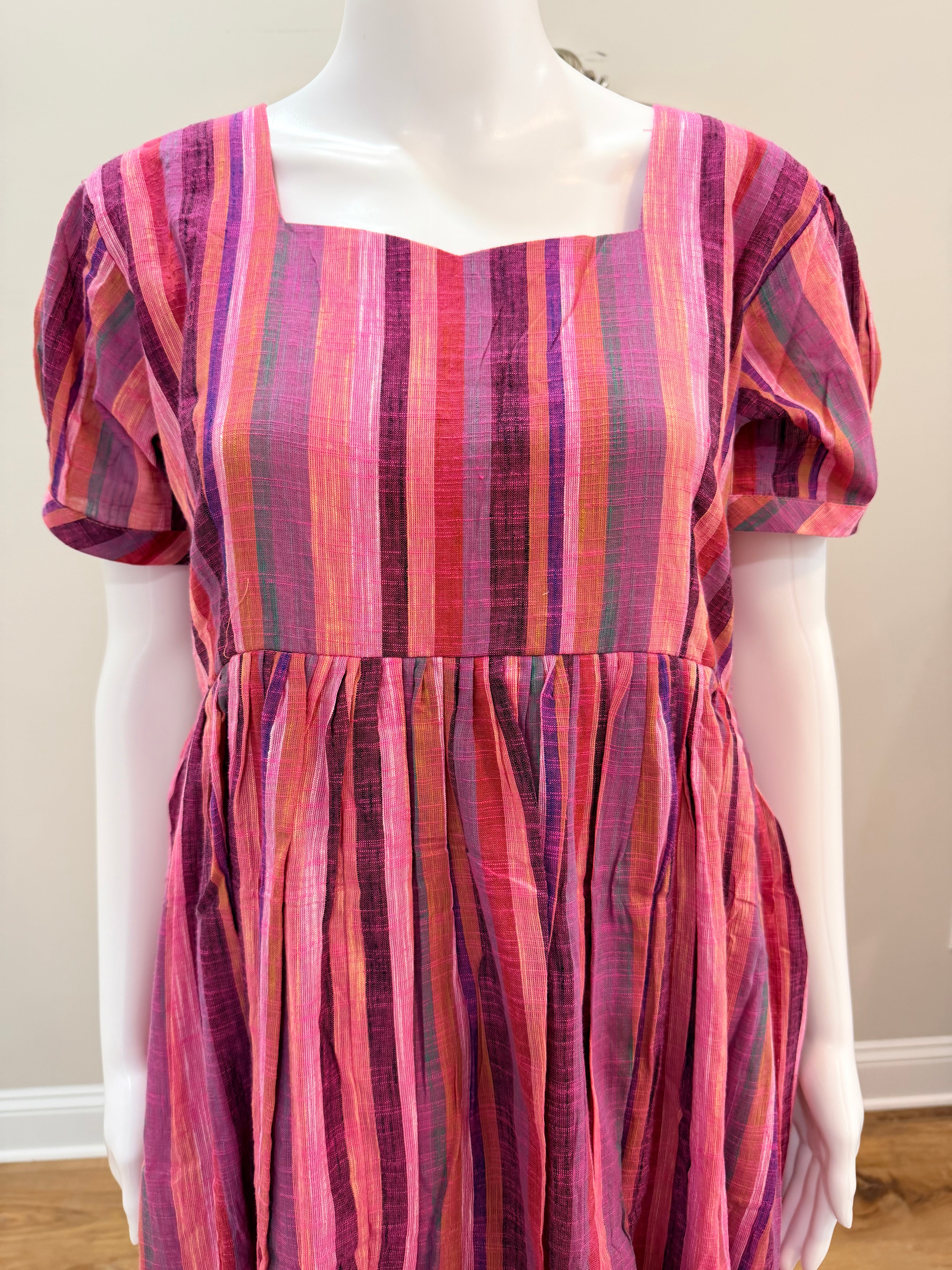 Stripes handloom dress
