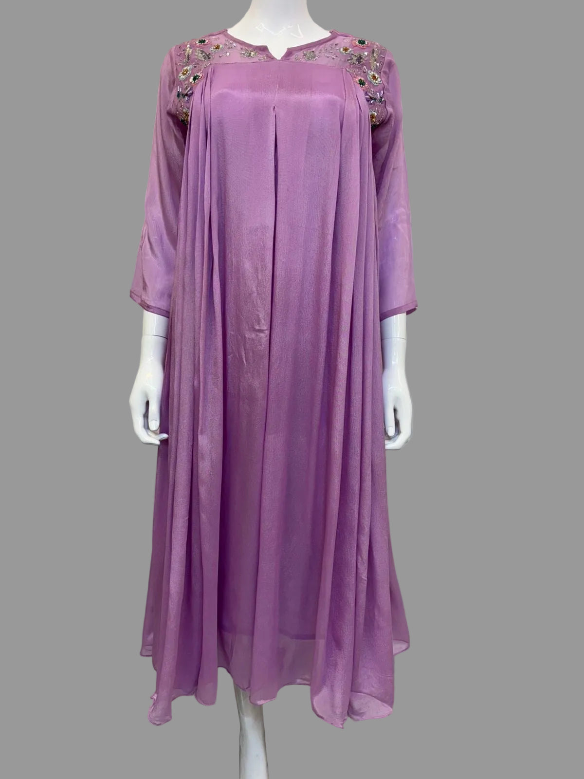Pink chinnon dress