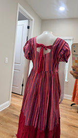 Stripes handloom dress