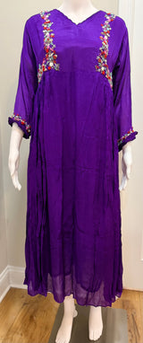 Purple chinnon dress