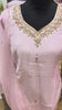 Lavender Roman silk kurti set