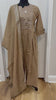 Brown mul cotton set with real mirror work