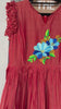 Rust orange Narayanpet frock