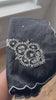 Black organza kurti set with pearl work