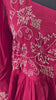 Grape wine design pink mul cotton kurti set