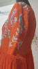 Orange Peacock- designer dress with zardosi work