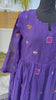 Violet mul chanderi frock