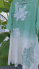 Ombre green and white Mul Chanderi set