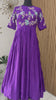 Violet Peacock- designer dress with zardosi work