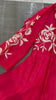 Red pure chanderi silk dress