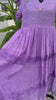 Purple mul chanderi frock