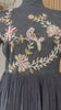 Black Peacock- designer dress with zardosi work