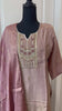 Tissue silk kurti set with hand work
