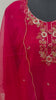 Red Roman silk kurti set
