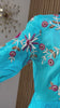 Blue Peacock- designer dress with zardosi work